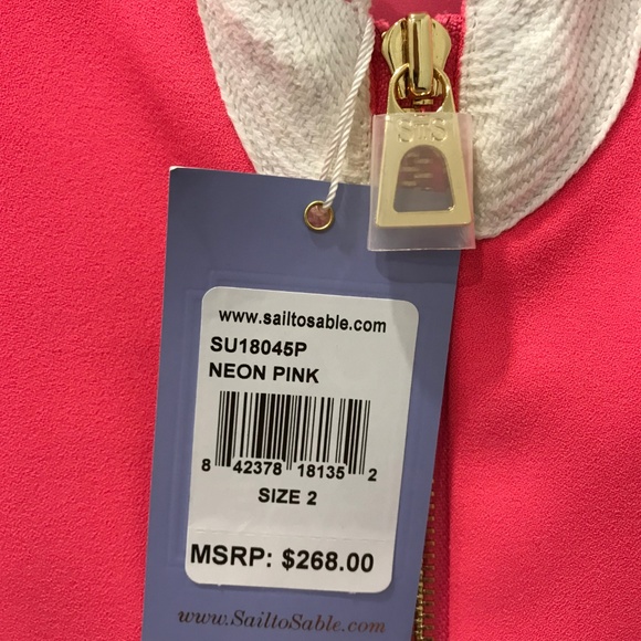 NWT Sail to Sable Pink Ric Rac Dress - Picture 3 of 4